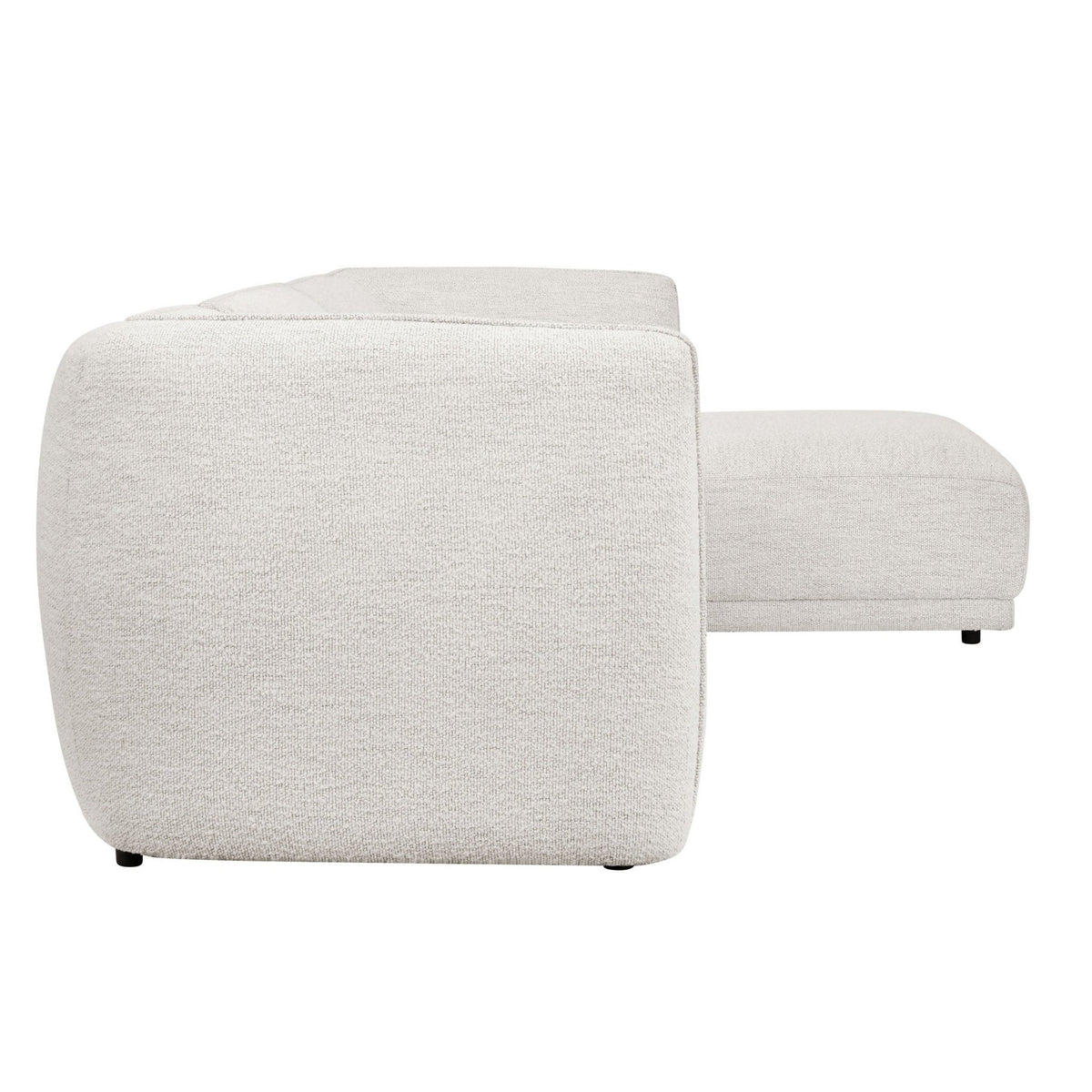 Dusklia - Porto Right Hand Modular Chaise - Boucle Ivory