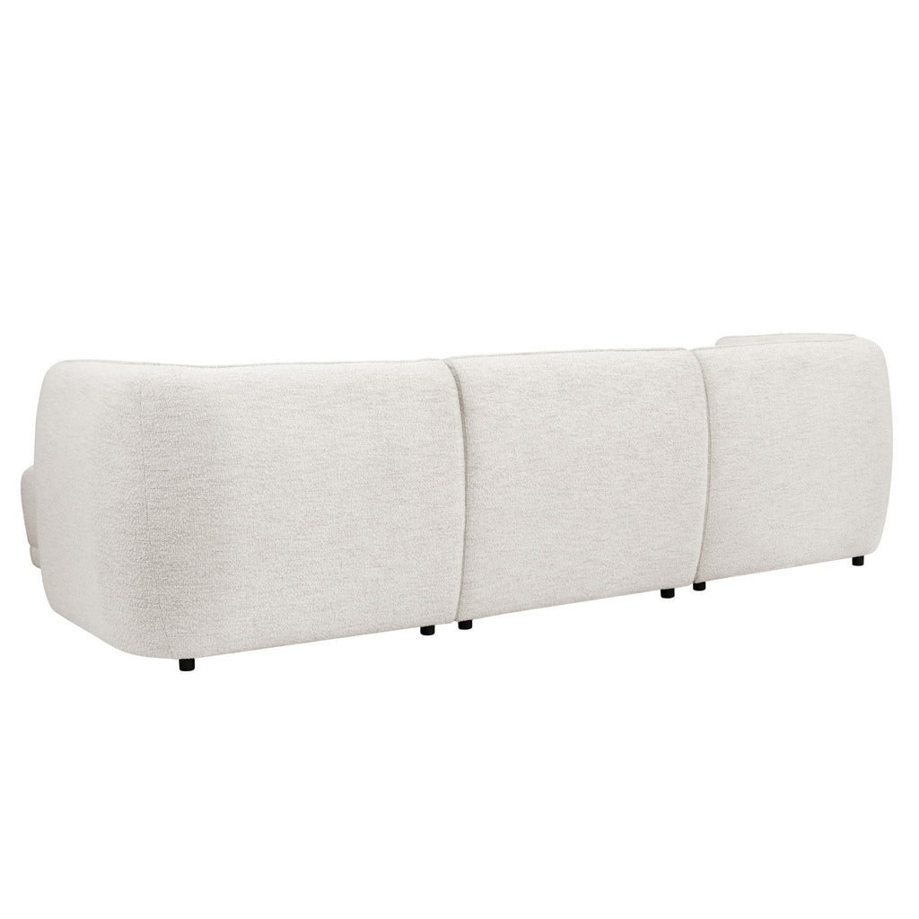 Dusklia - Porto Right Hand Modular Chaise - Boucle Ivory