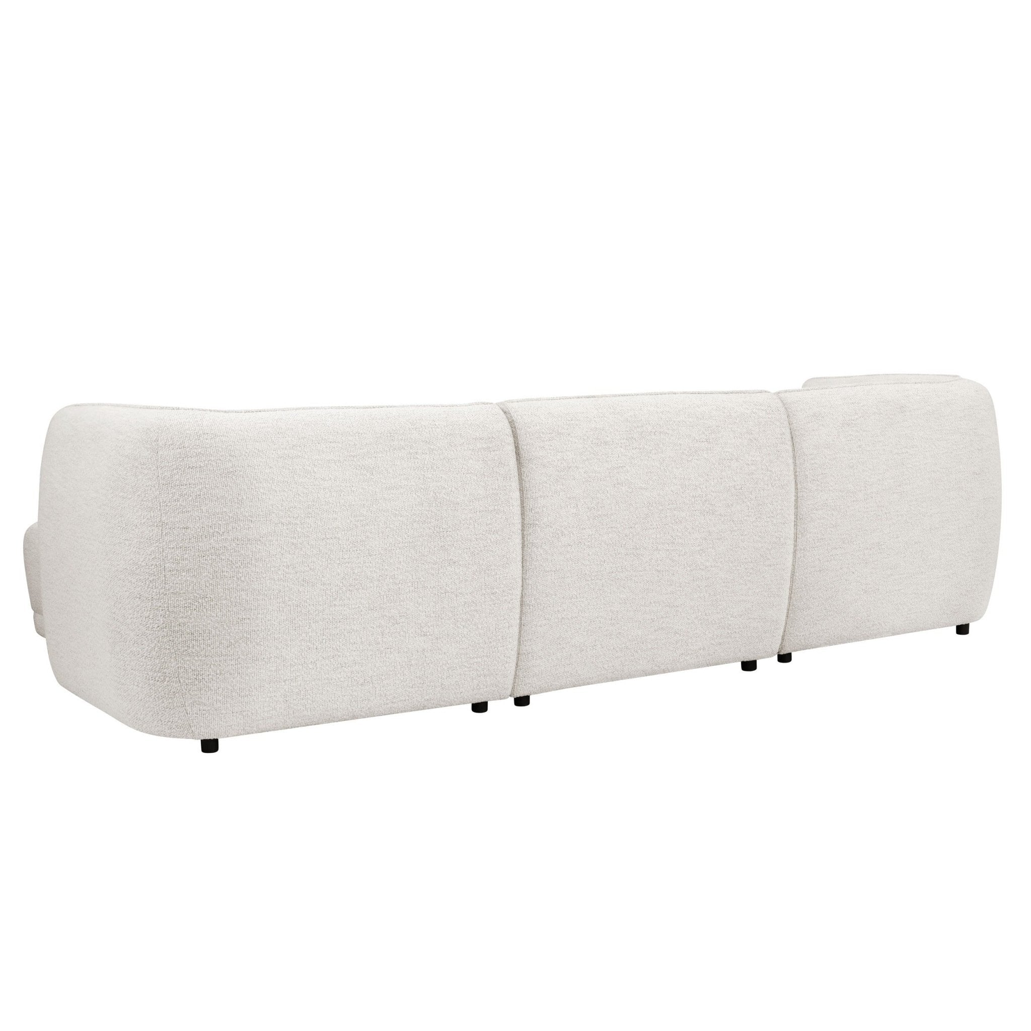 Dusklia - Porto Right Hand Modular Chaise - Boucle Ivory