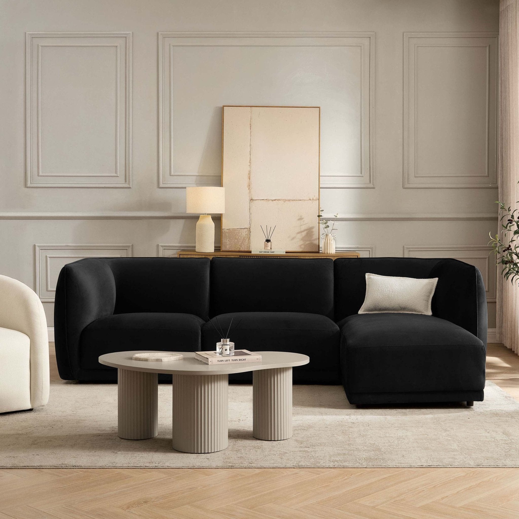 Dusklia - Porto Right Hand Modular Chaise - Velvet Ink