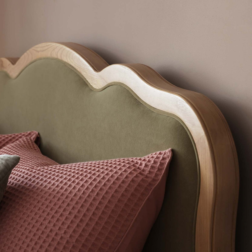 Dusklia - Portofino Waffle 100% Cotton Duvet Cover 200 Thread Count - Blush