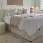 Dusklia - Portofino Waffle 100% Cotton Duvet Cover 200 Thread Count - White