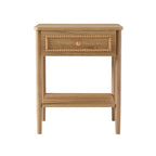 Dusklia - Posy Bobbin 1 Drawer Nightstand - Light Wood