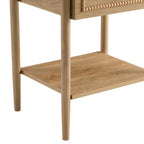 Dusklia - Posy Bobbin 1 Drawer Nightstand - Light Wood