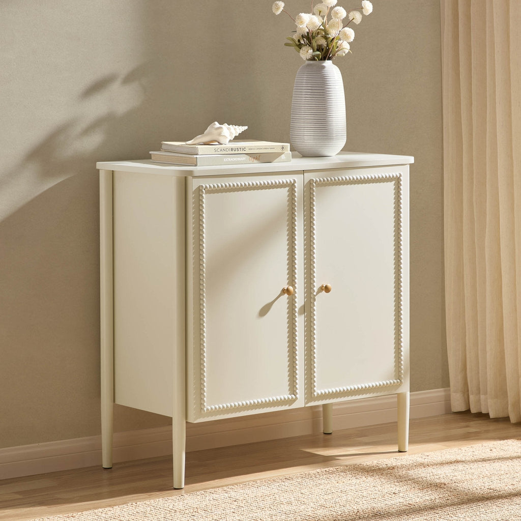 Dusklia - Posy 2 Door Sideboard - Cream