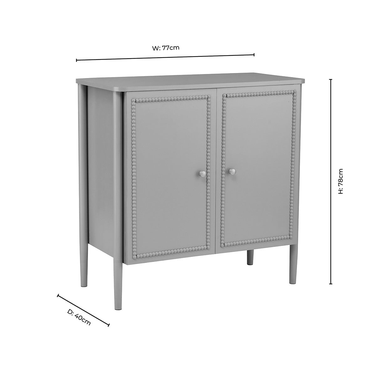 Dusklia - Posy 2 Door Sideboard - Taupe