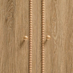 Dusklia - Posy Bobbin 2 Door Wardrobe with Drawer - Light Wood