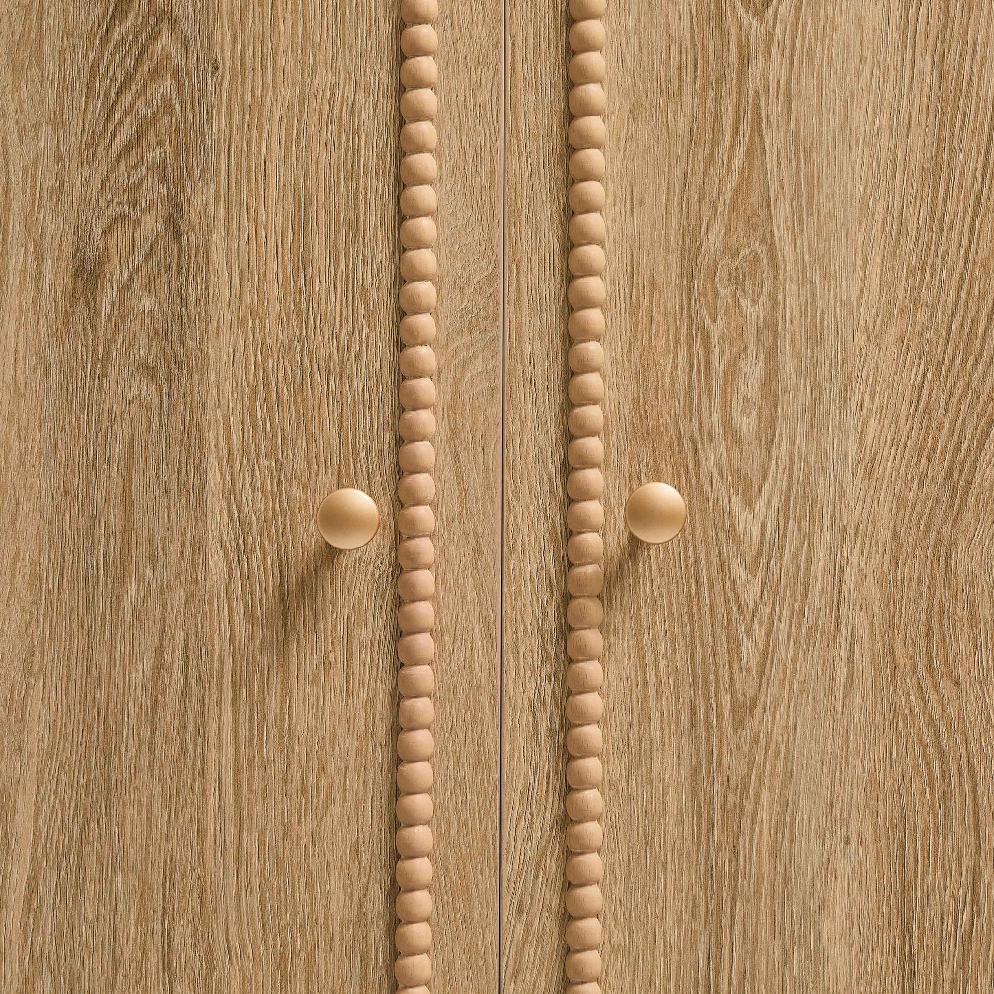Dusklia - Posy Bobbin 2 Door Wardrobe with Drawer - Light Wood