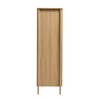 Dusklia - Posy Bobbin 2 Door Wardrobe with Drawer - Light Wood