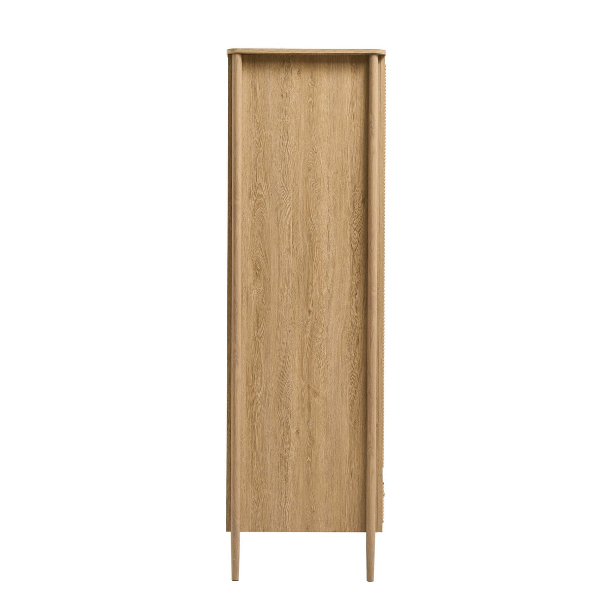 Dusklia - Posy Bobbin 2 Door Wardrobe with Drawer - Light Wood