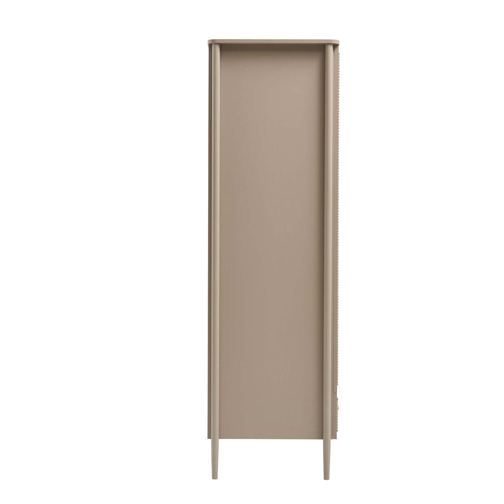 Dusklia - Posy Bobbin 2 Door Wardrobe with Drawer - Taupe