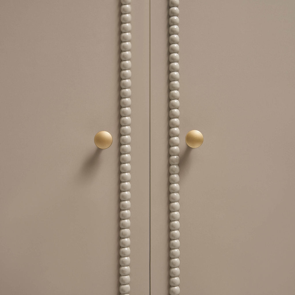 Dusklia - Posy Bobbin 2 Door Wardrobe with Drawer - Taupe