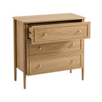Dusklia - Posy Bobbin 3 Drawer Chest - Light Wood