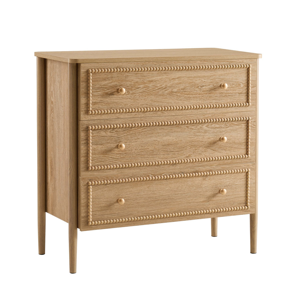 Dusklia - Posy Bobbin 3 Drawer Chest - Light Wood