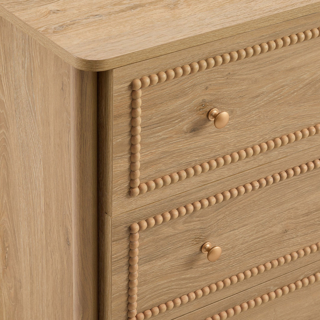 Dusklia - Posy Bobbin 3 Drawer Chest - Light Wood
