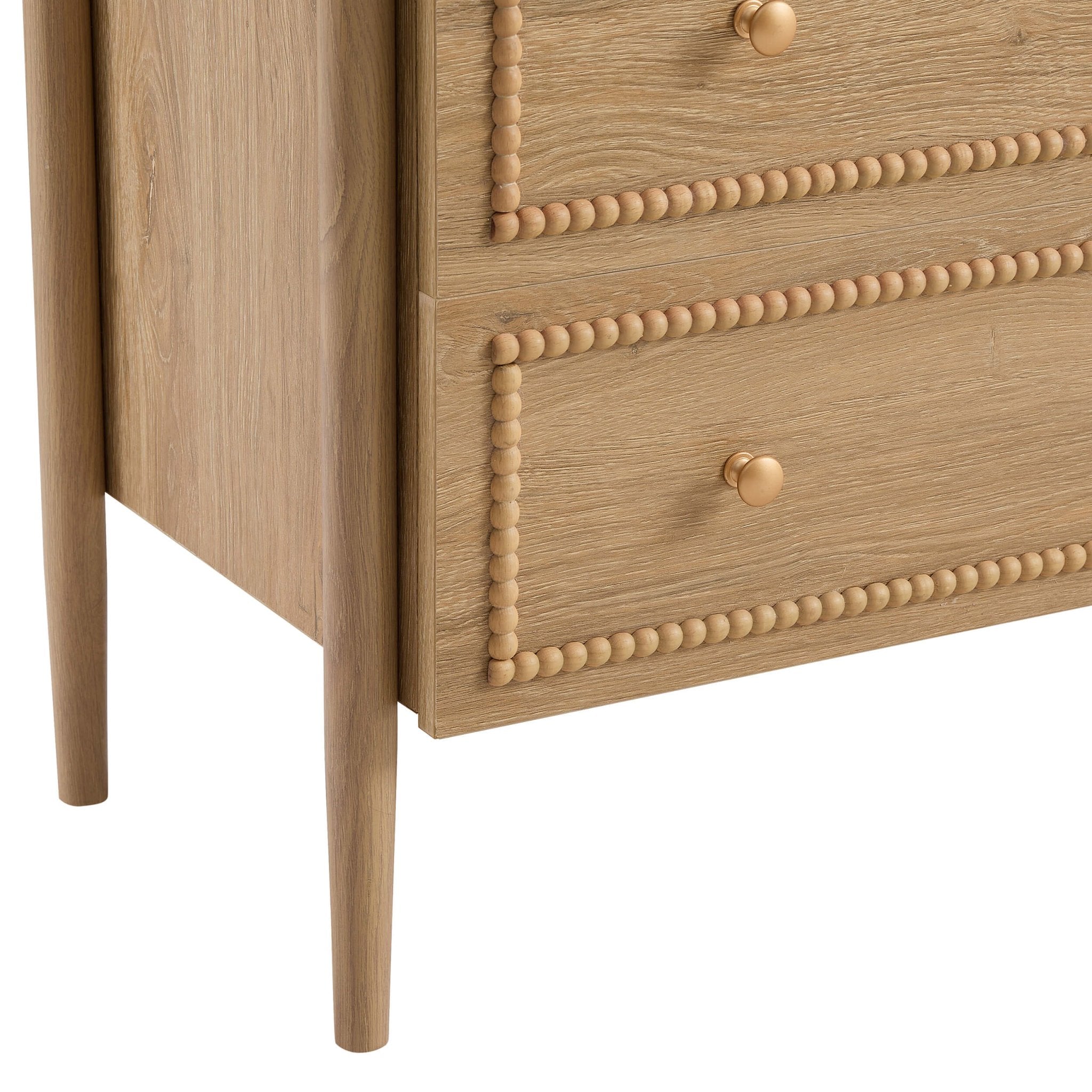 Dusklia - Posy Bobbin 3 Drawer Chest - Light Wood