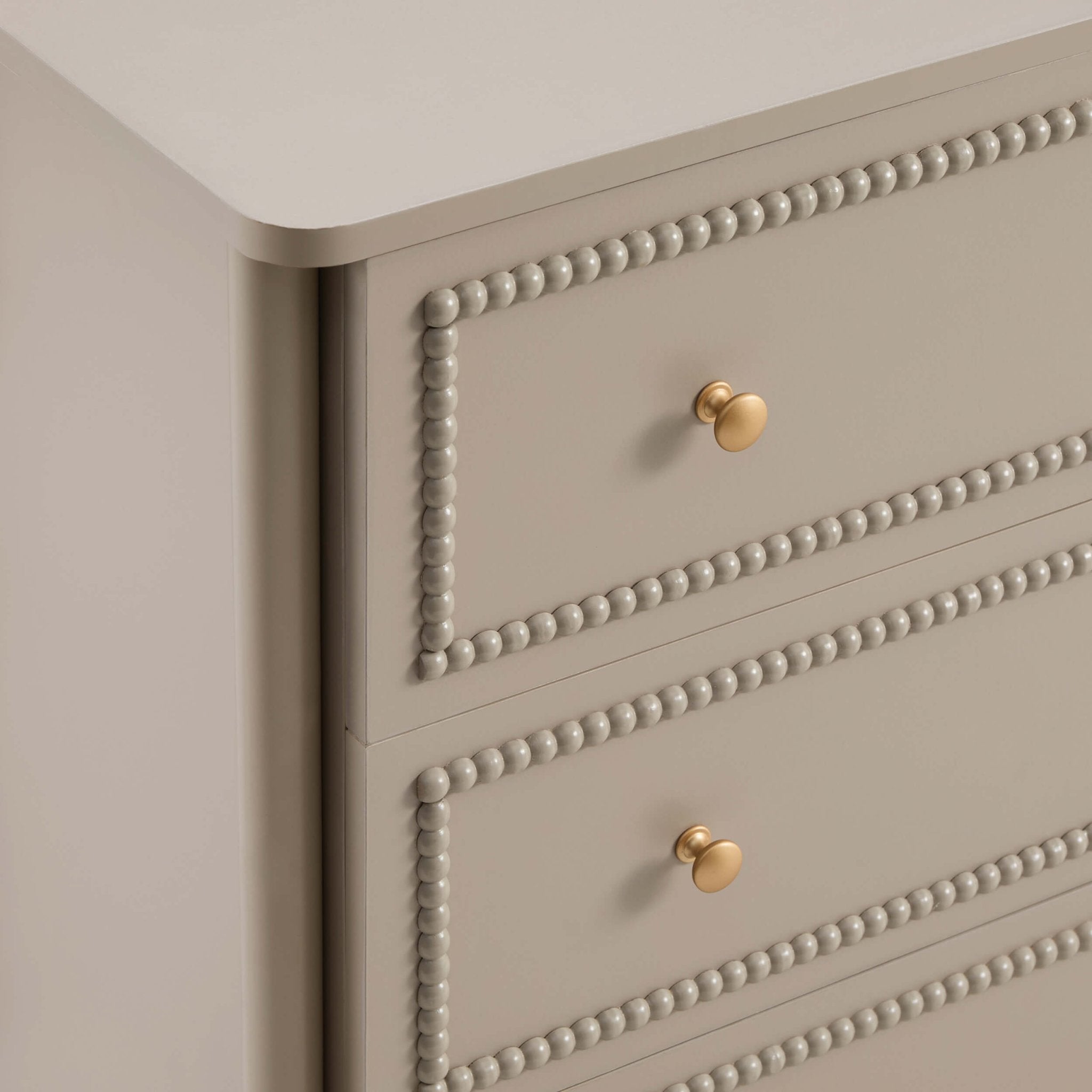 Dusklia - Posy Bobbin 3 Drawer Chest - Taupe