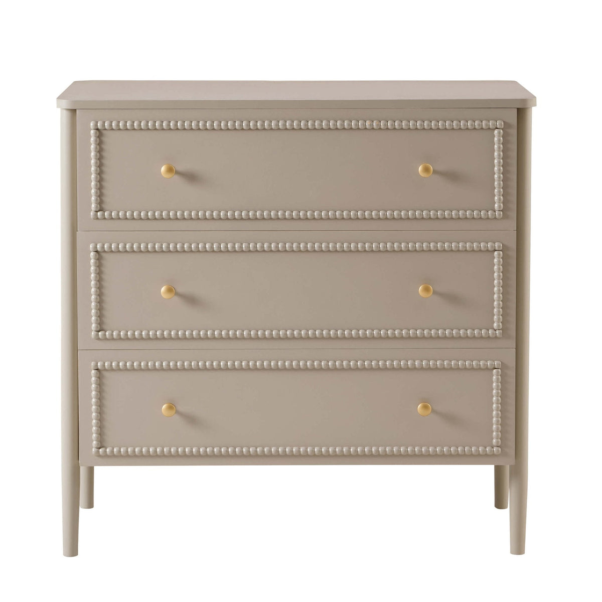 Dusklia - Posy Bobbin 3 Drawer Chest - Taupe