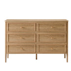 Dusklia - Posy Bobbin 6 Drawer Chest - Light Wood