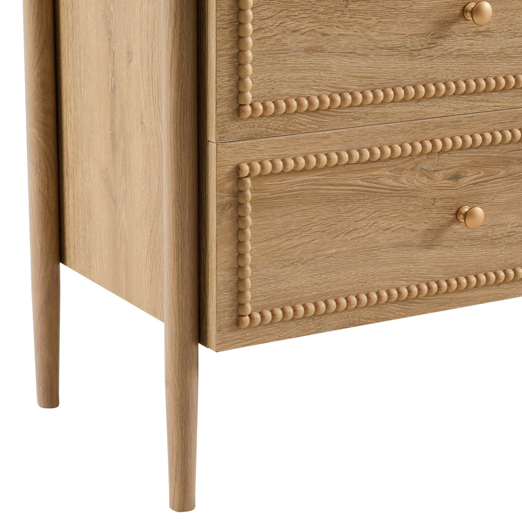 Dusklia - Posy Bobbin 6 Drawer Chest - Light Wood