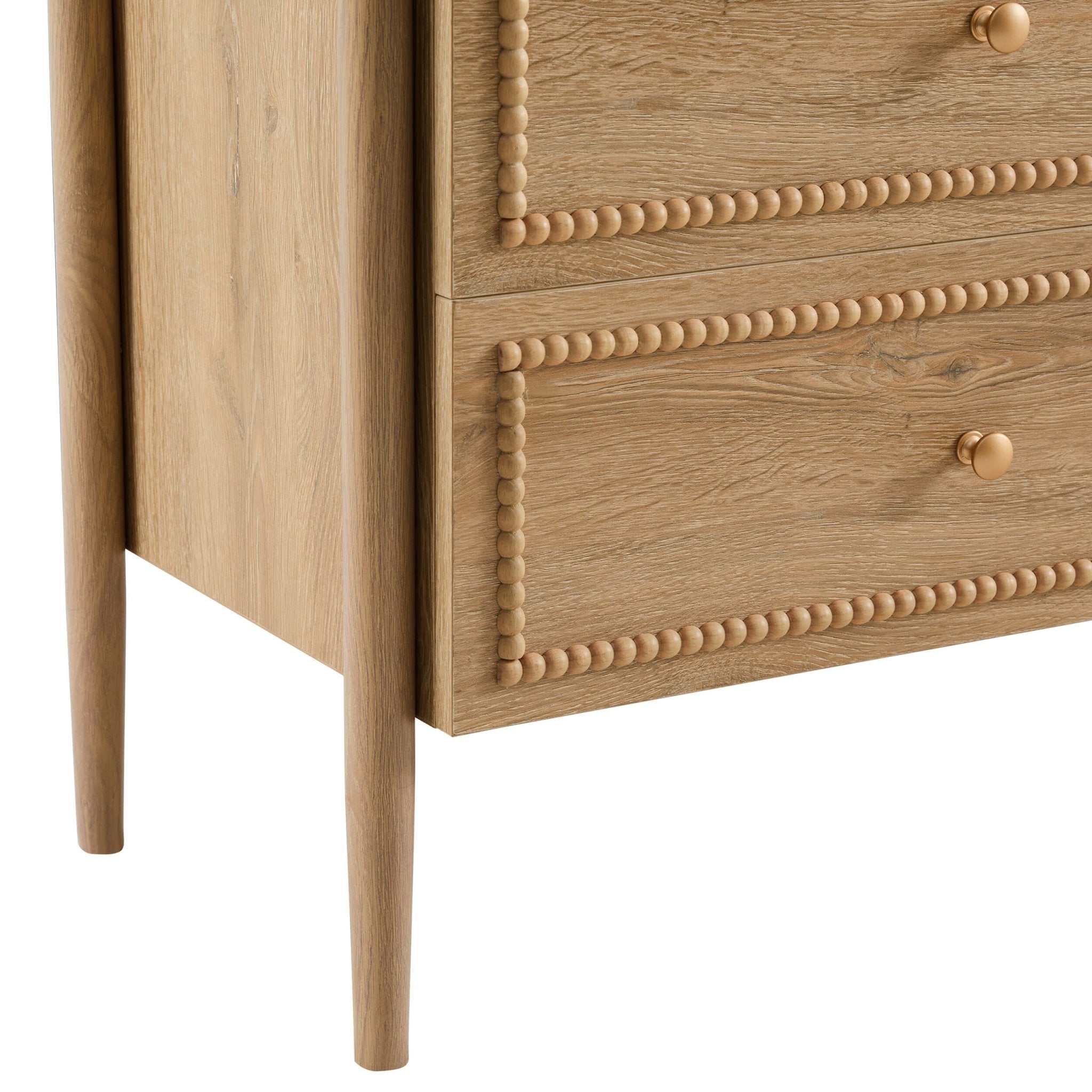Dusklia - Posy Bobbin 6 Drawer Chest - Light Wood