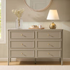 Dusklia - Posy Bobbin 6 Drawer Chest - Taupe