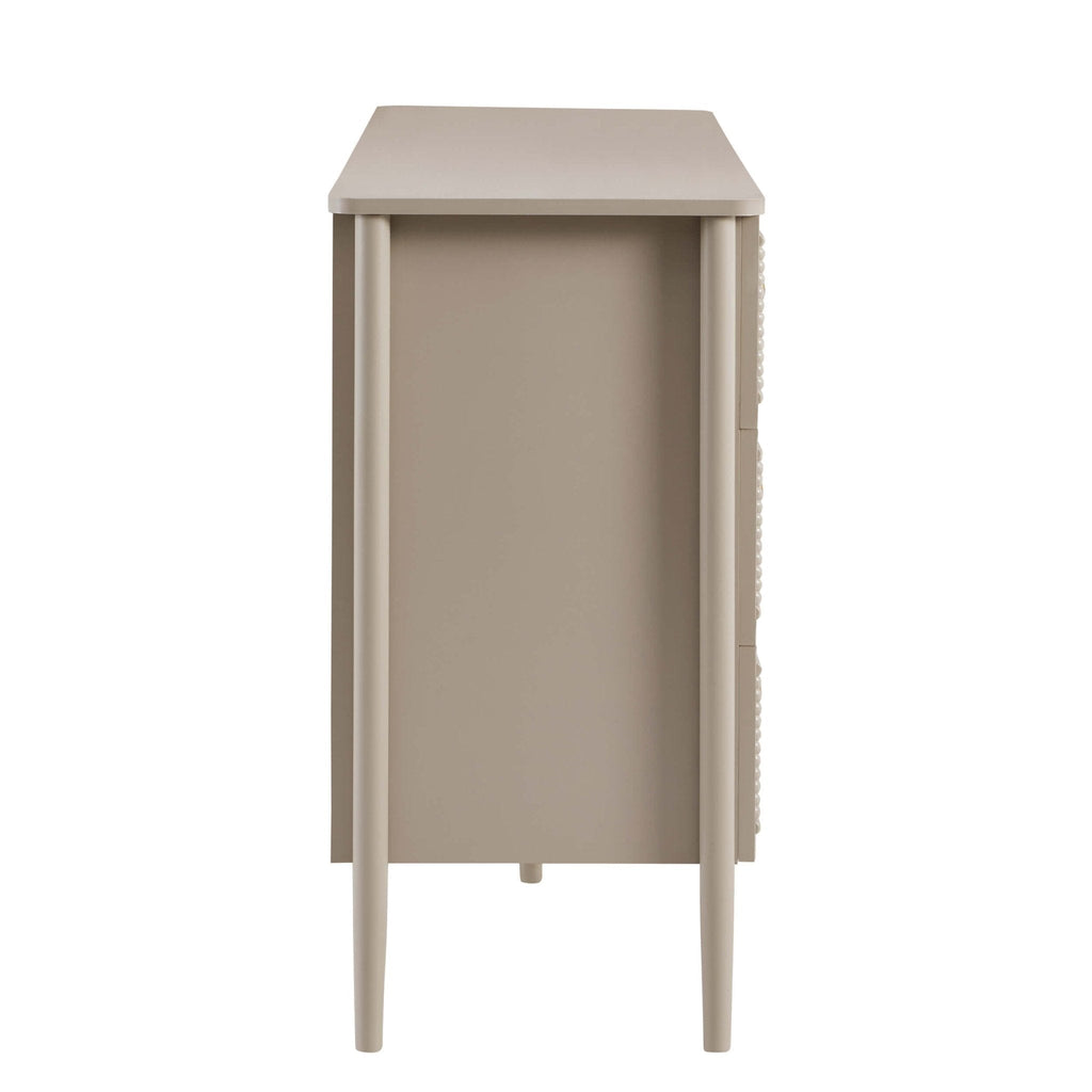 Dusklia - Posy Bobbin 6 Drawer Chest - Taupe