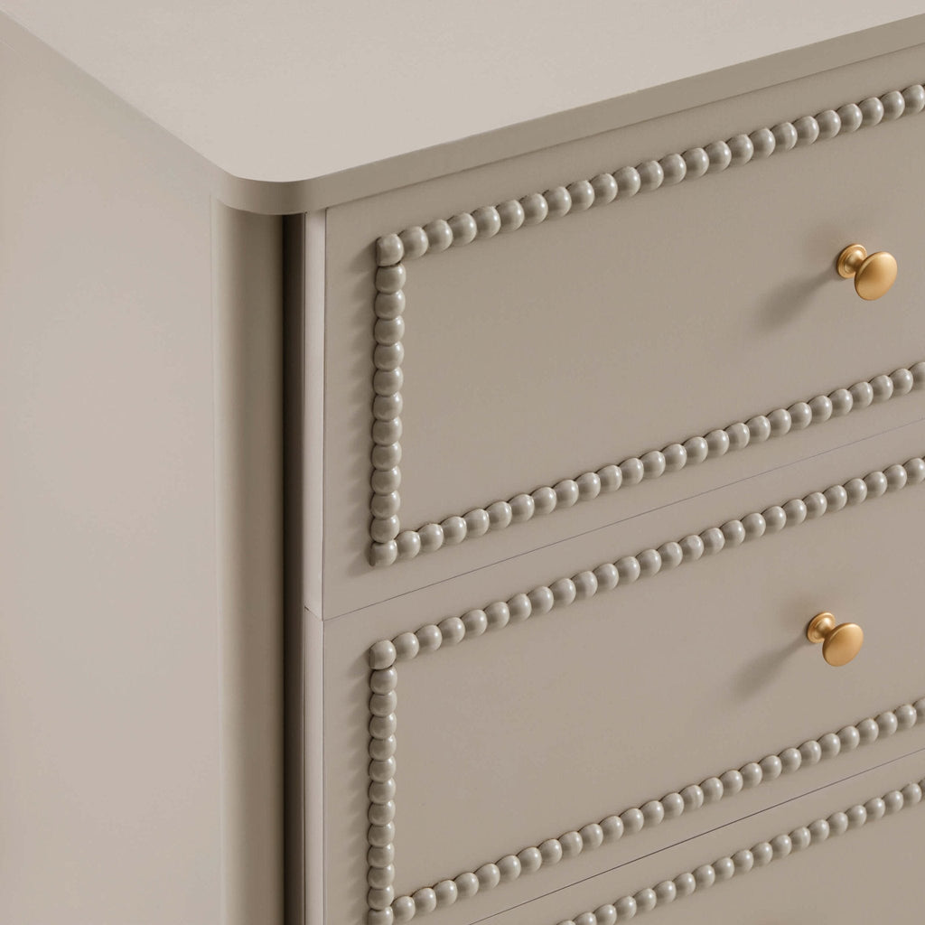 Dusklia - Posy Bobbin 6 Drawer Chest - Taupe