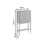 Dusklia - Posy Bathroom Storage Cabinet - Mocha