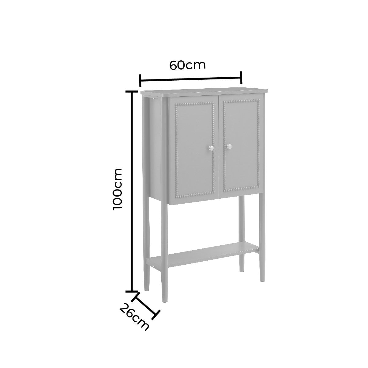 Dusklia - Posy Bathroom Storage Cabinet - Mocha