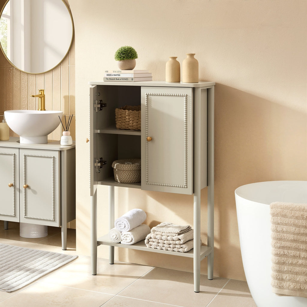 Dusklia - Posy Bathroom Storage Cabinet - Taupe