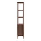 Dusklia - Posy Tall Bathroom Storage Cabinet - Mocha