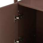 Dusklia - Posy Tall Bathroom Storage Cabinet - Mocha