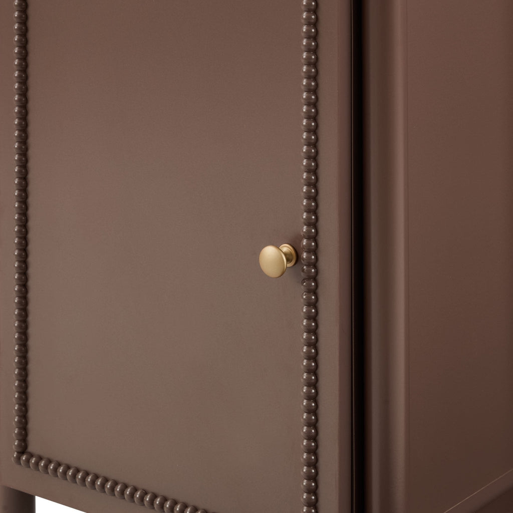 Dusklia - Posy Tall Bathroom Storage Cabinet - Mocha