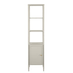 Dusklia - Posy Tall Bathroom Storage Cabinet - Taupe