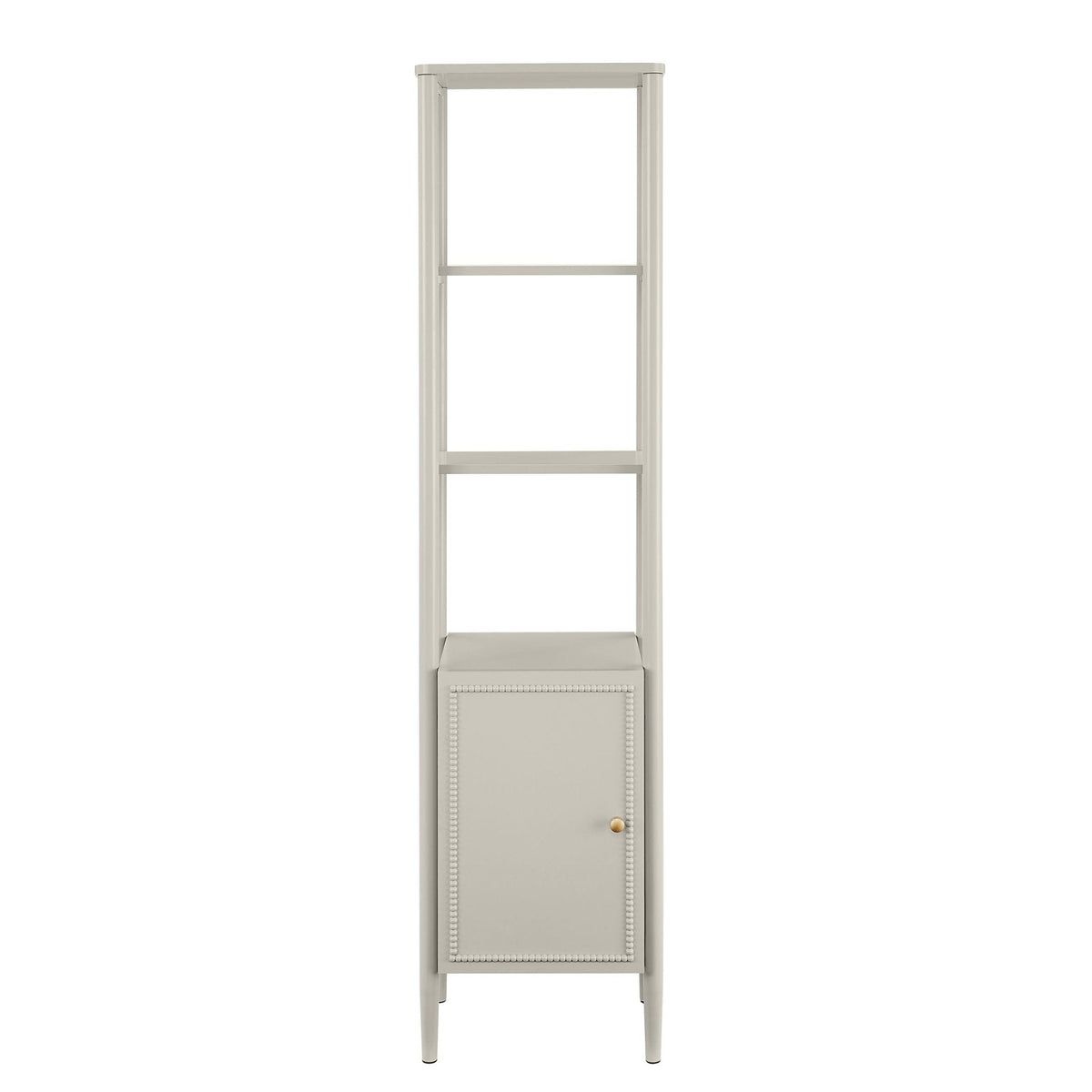 Dusklia - Posy Tall Bathroom Storage Cabinet - Taupe
