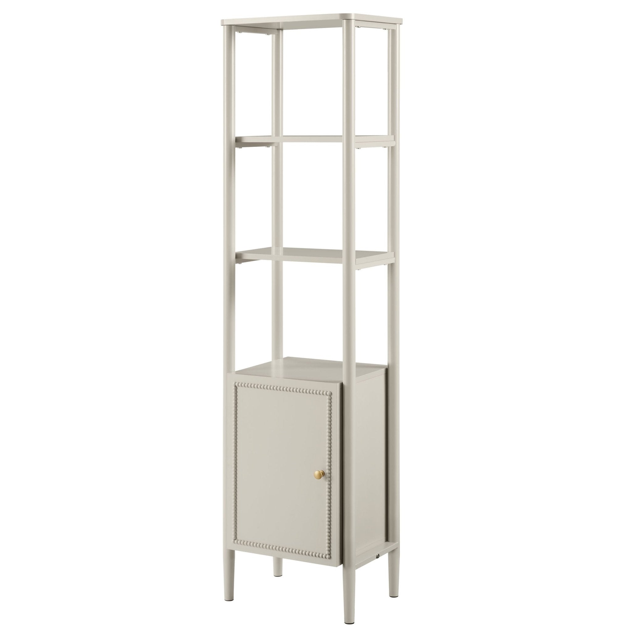 Dusklia - Posy Tall Bathroom Storage Cabinet - Taupe