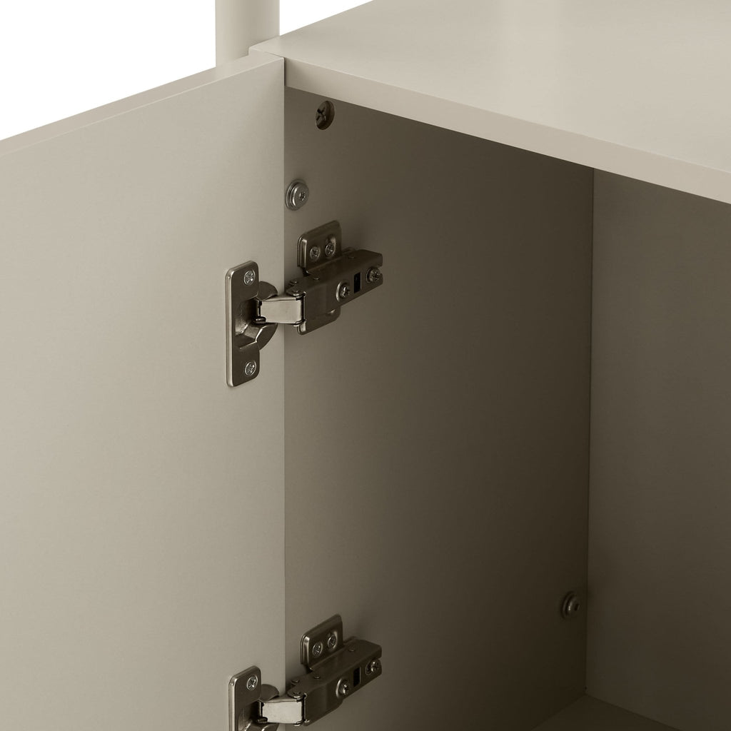 Dusklia - Posy Tall Bathroom Storage Cabinet - Taupe