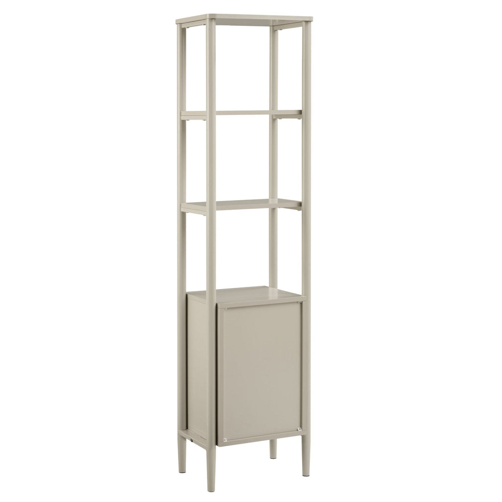 Dusklia - Posy Tall Bathroom Storage Cabinet - Taupe