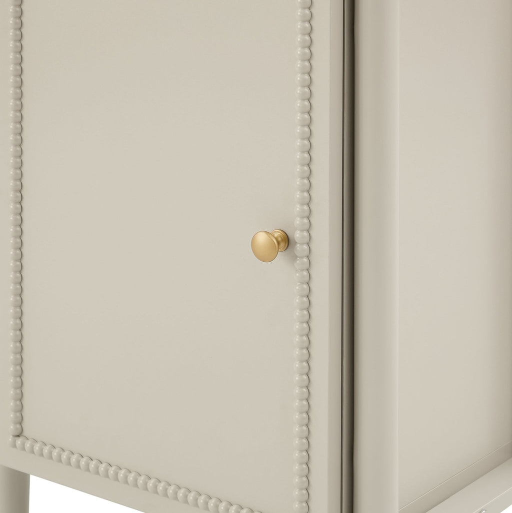 Dusklia - Posy Tall Bathroom Storage Cabinet - Taupe