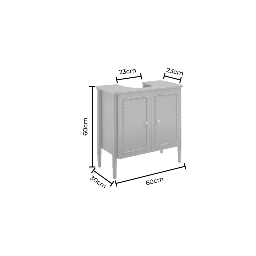 Dusklia - Posy Under Sink Bathroom Cabinet - Mocha