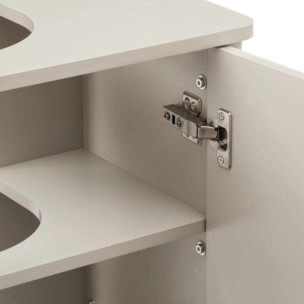 Dusklia - Posy Under Sink Bathroom Cabinet - Taupe