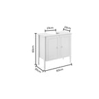 Dusklia - Posy Under Sink Bathroom Cabinet - Taupe