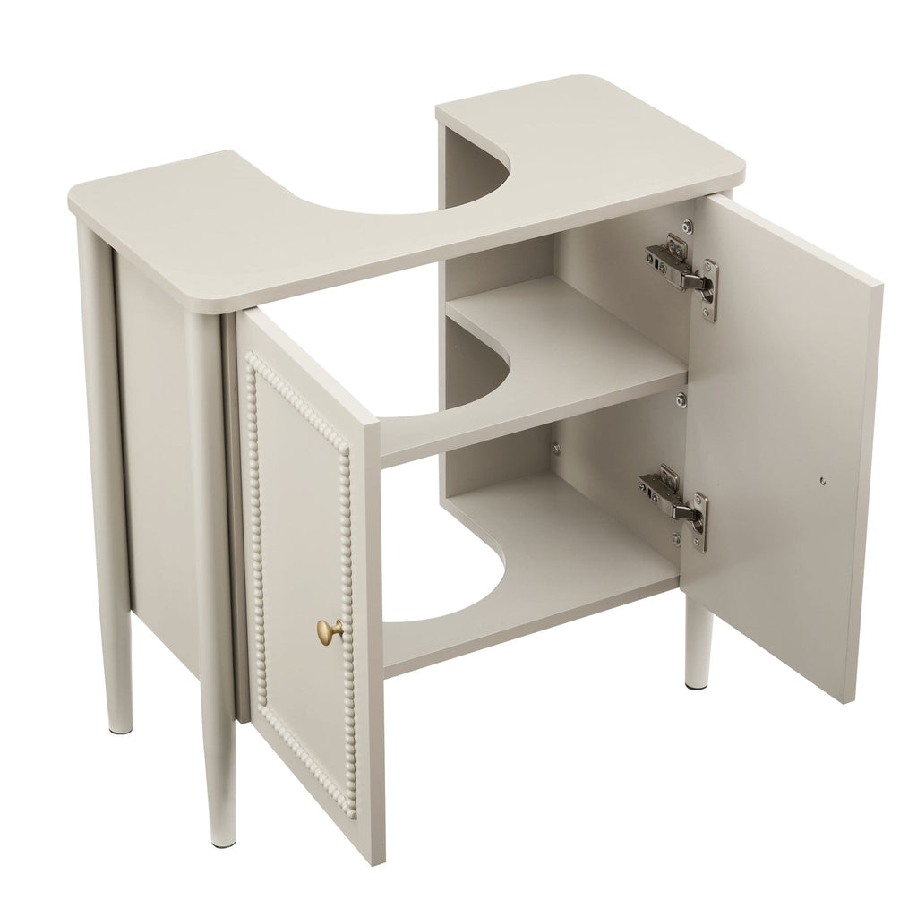 Dusklia - Posy Under Sink Bathroom Cabinet - Taupe