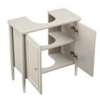 Dusklia - Posy Under Sink Bathroom Cabinet - Taupe