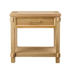Dusklia - Prim 1 Drawer Wide Nightstand - Light Wood