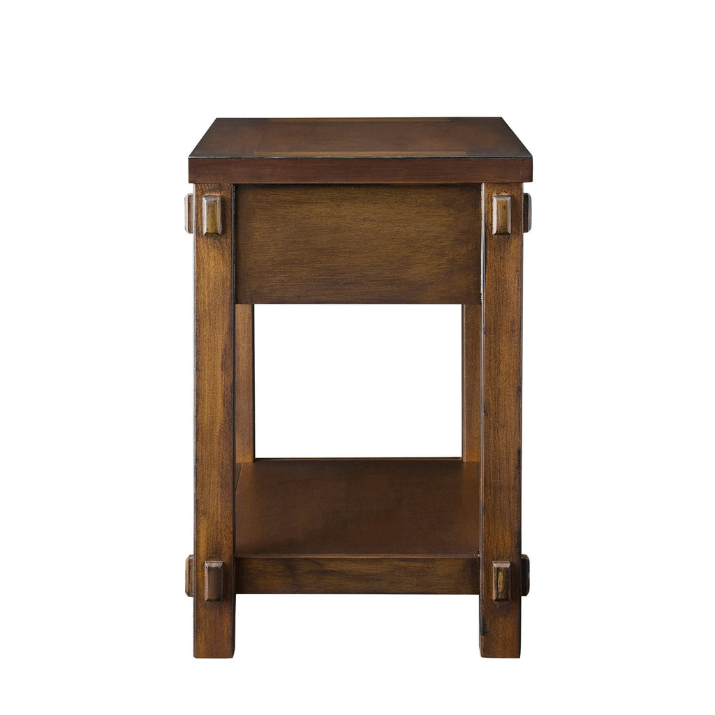 Dusklia - Prim 1 Drawer Wide Nightstand - Walnut