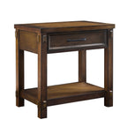 Dusklia - Prim 1 Drawer Wide Nightstand - Walnut