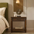 Dusklia - Prim 1 Drawer Wide Nightstand - Walnut