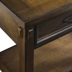 Dusklia - Prim 1 Drawer Wide Nightstand - Walnut